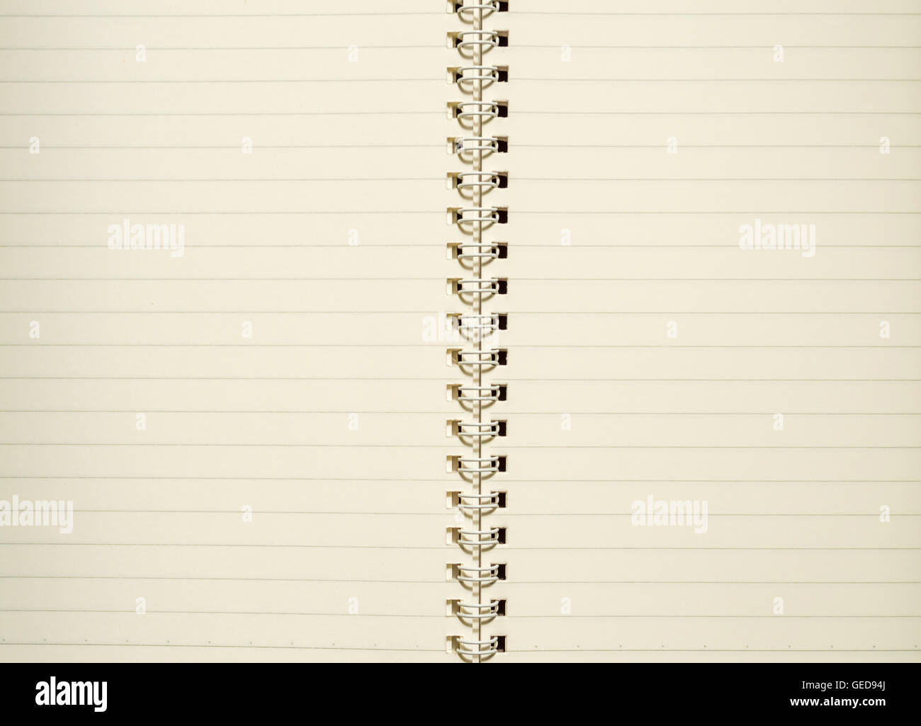 Nota prenota blank page 2 Foto Stock