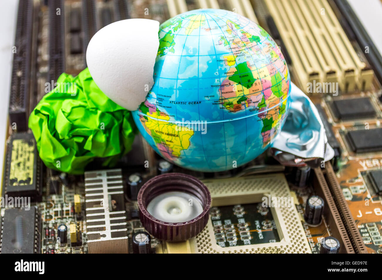 inquinamento della terra Foto Stock