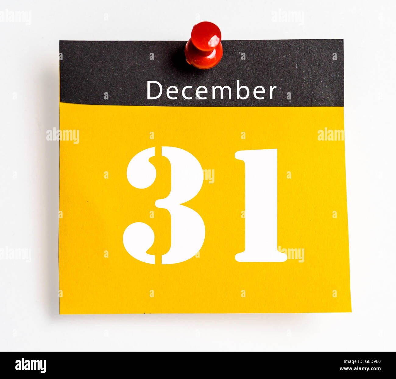 31 dicembre Foto Stock