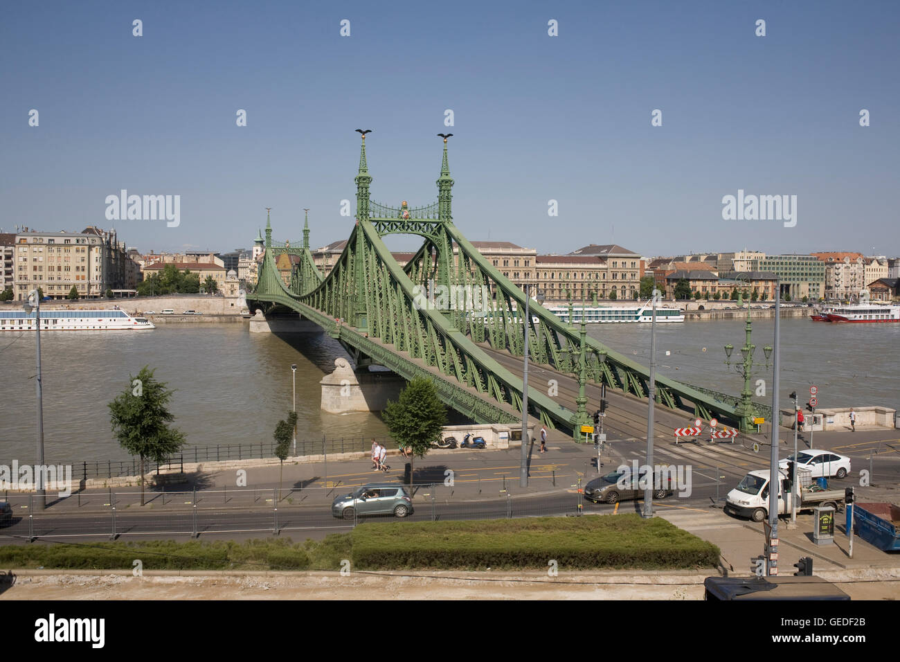 Ponte della Libertà durante il periodo temporaneo di chiusura al traffico Foto Stock