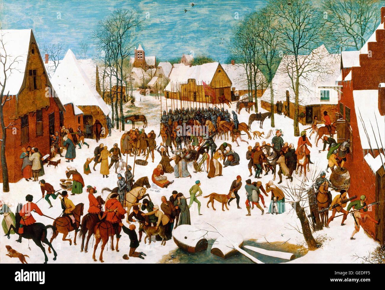 Pieter Bruegel il vecchio - la Strage degli Innocenti Foto Stock