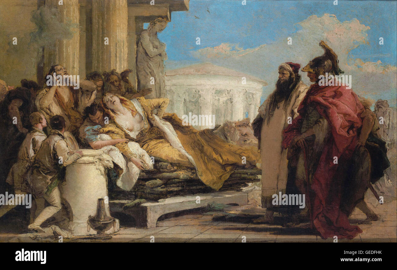 Giambattista Tiepolo - La morte di Didone Foto Stock