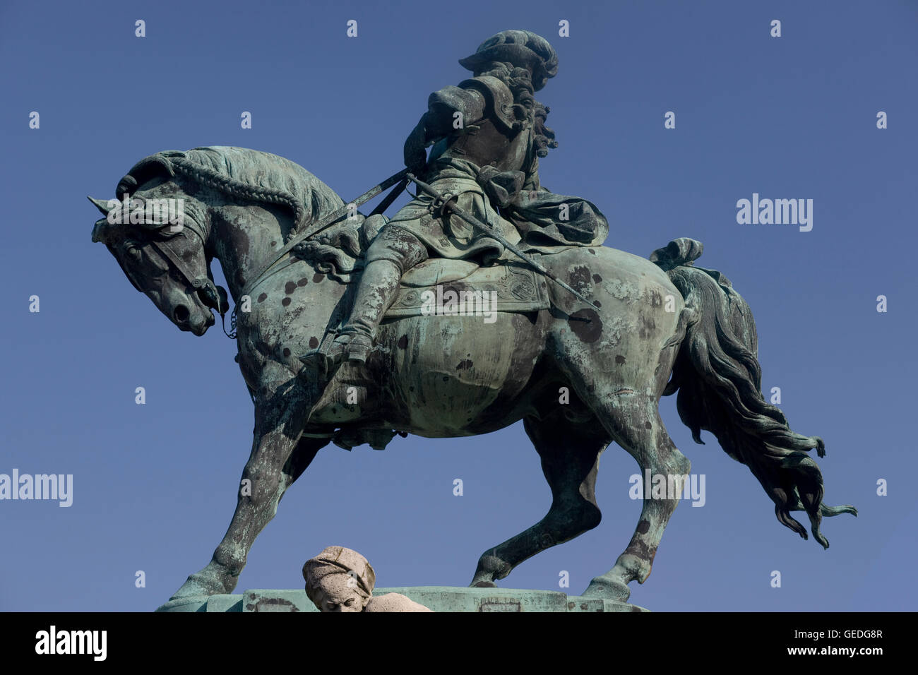 Statua equestre del principe Eugenio di Savoia Foto Stock