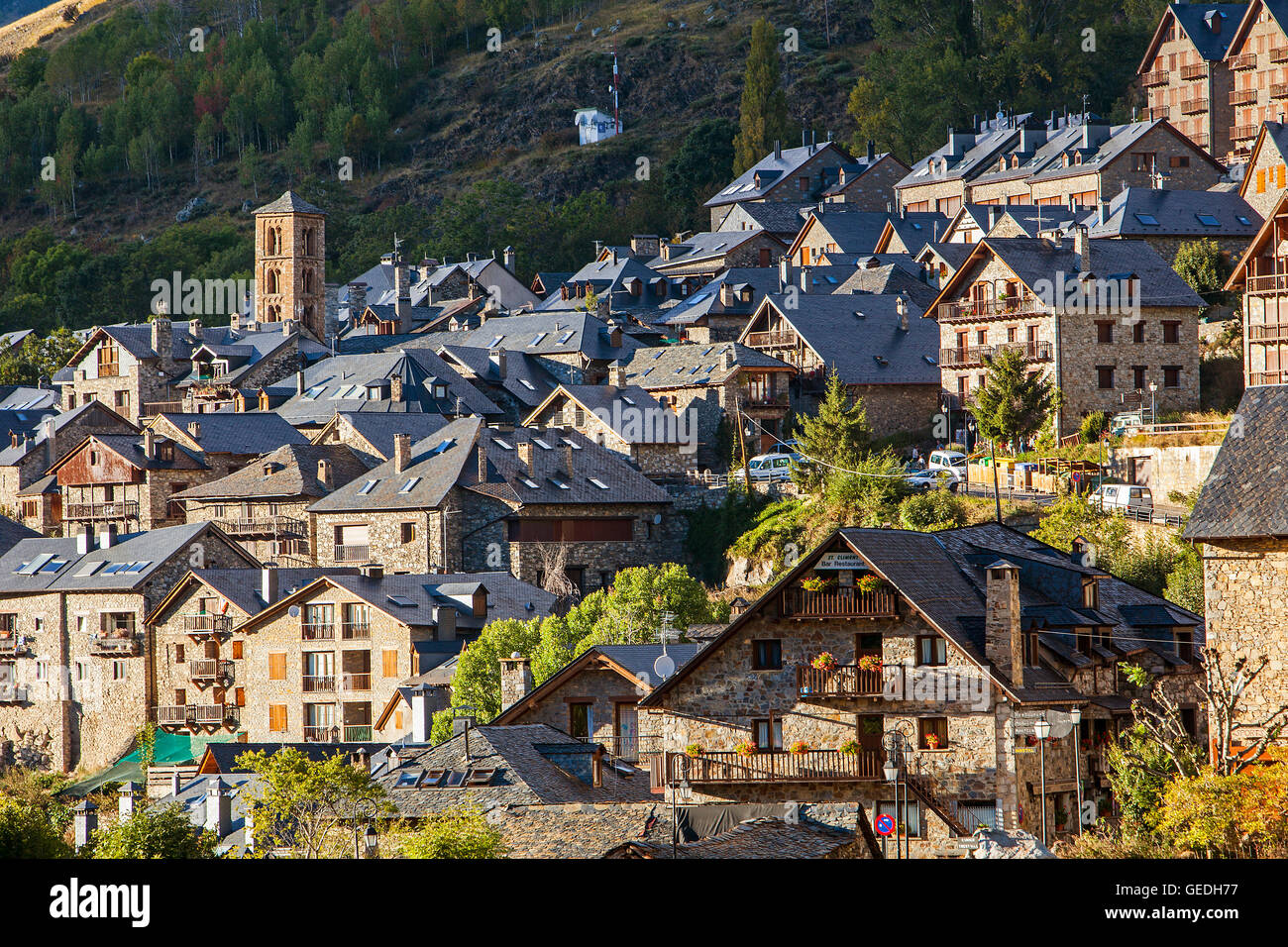 Taüll. Boí valley. Provincia di Lleida. La Catalogna. Spagna Foto Stock