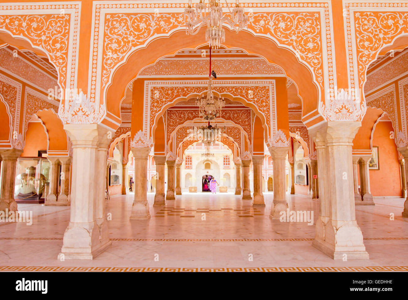 Palazzo Rosa a Jaipur India Foto Stock