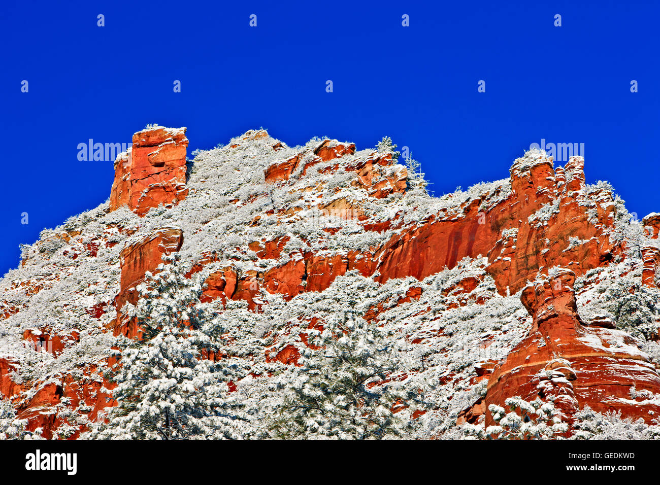 Geografia / viaggi, USA, Arizona, Sedona, Slide Rock State Park, a Sedona, in Arizona, Oak Creek Canyon, No-Exclusive-uso Foto Stock