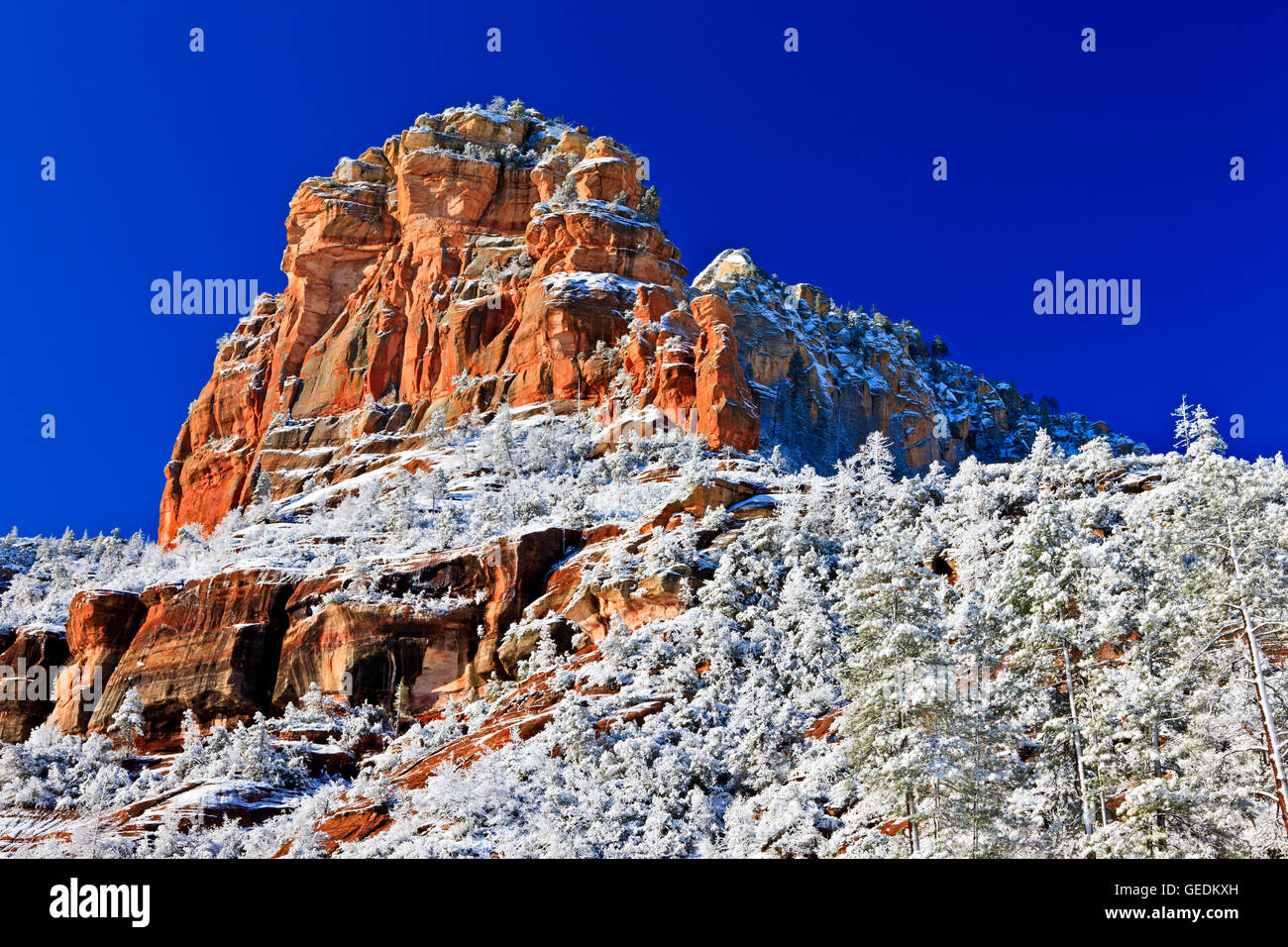 Geografia / viaggi, USA, Arizona, Sedona, Slide Rock State Park, a Sedona, in Arizona, Oak Creek Canyon, No-Exclusive-uso Foto Stock