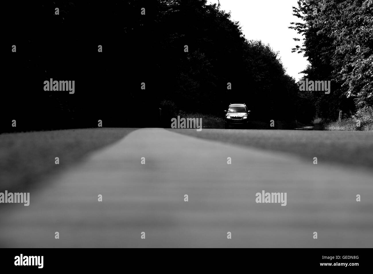 Blackandwhite,adorabili,waldisputninsphotography,geometria,abstract,moody,creative,prospettiva,pavimentazione,Road,superficie,,areale wayart Foto Stock