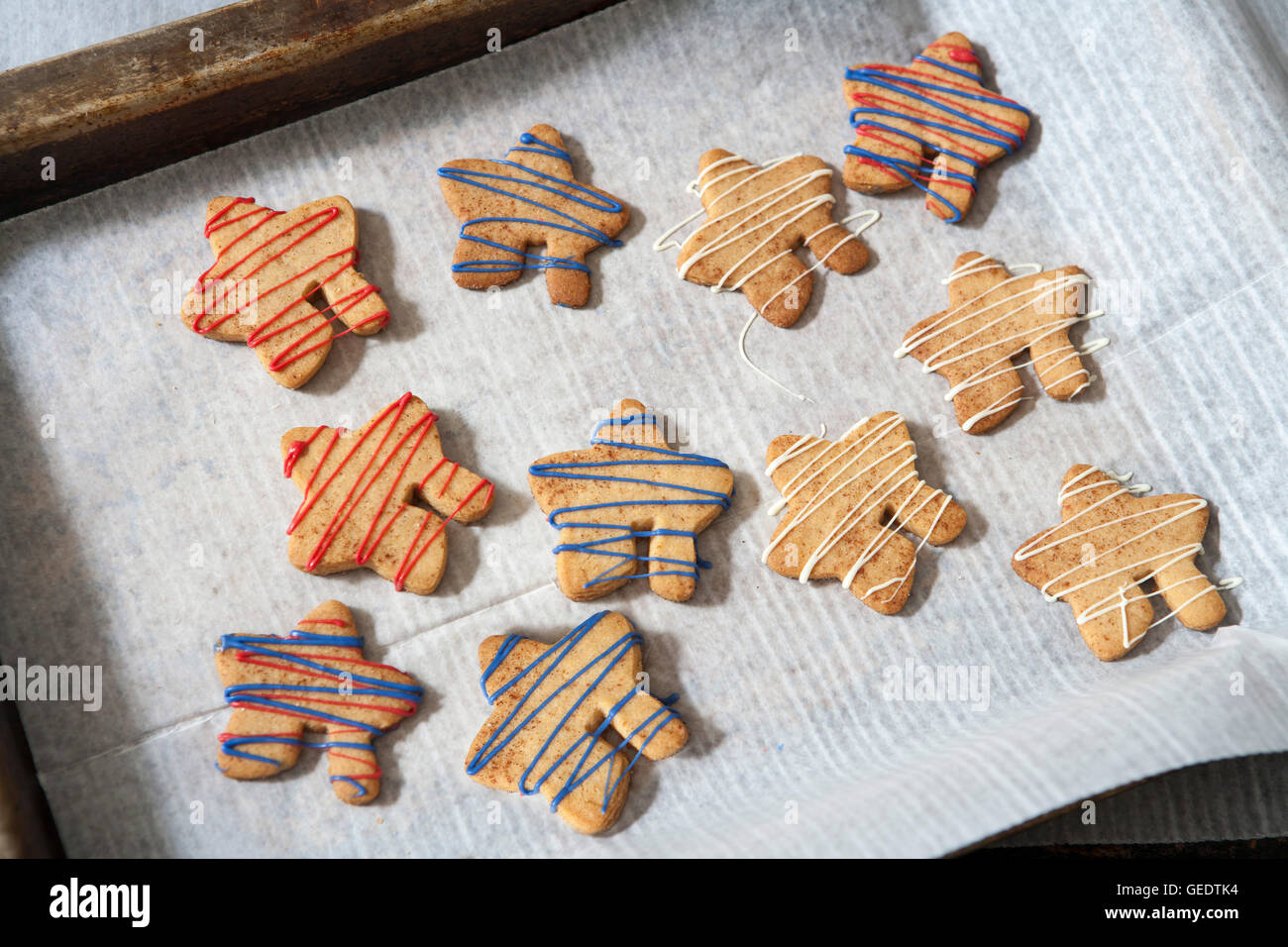 I cookie di colorata spruzzata ciliegina Foto Stock