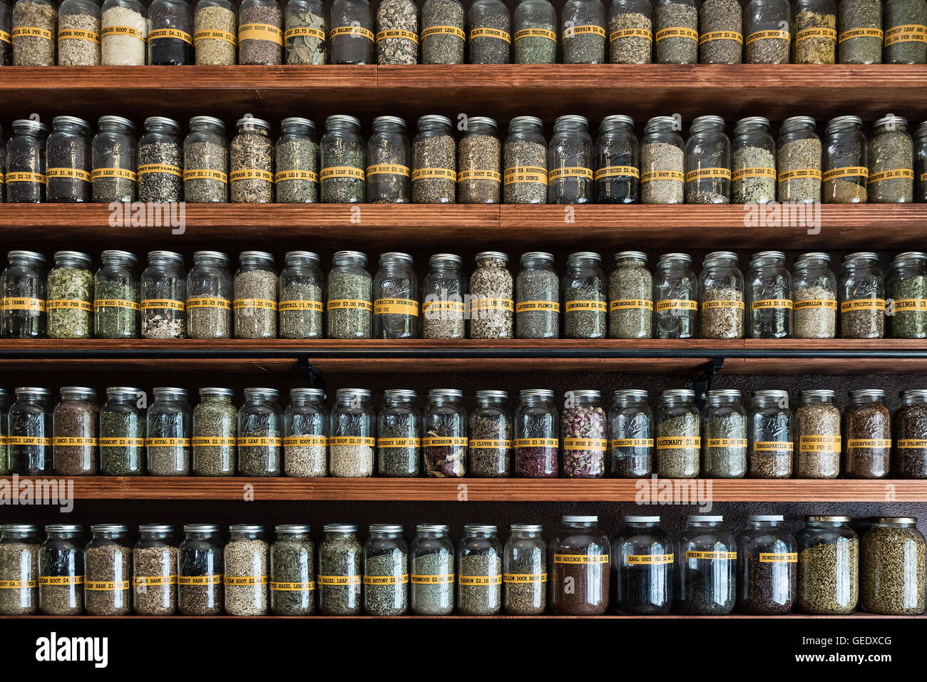 Herbal speziale shop. Foto Stock