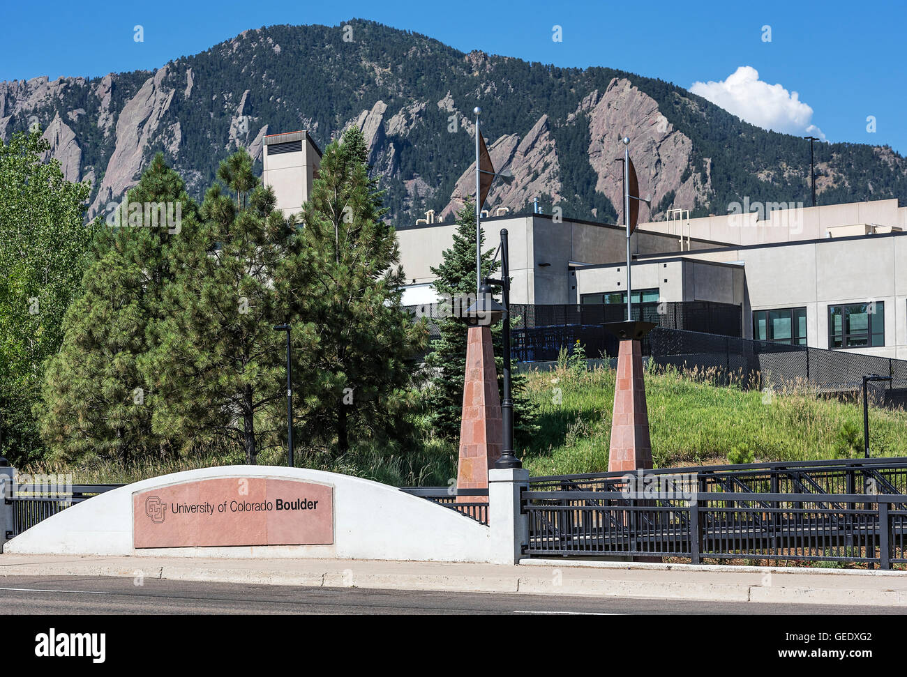 University of Colorado di Boulder, Campus, Boulder, Colorado, STATI UNITI D'AMERICA Foto Stock