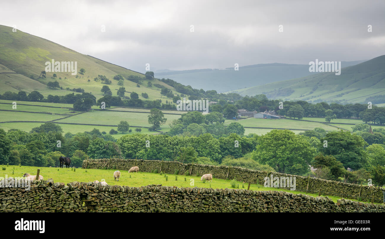 Il Peak District, Hope Valley, Inghilterra Foto Stock