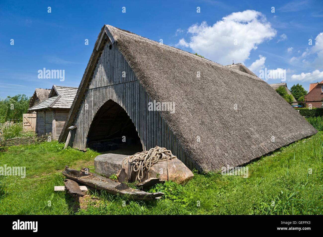 Villaggio Slavian, Oldenburg in Holstein Foto Stock