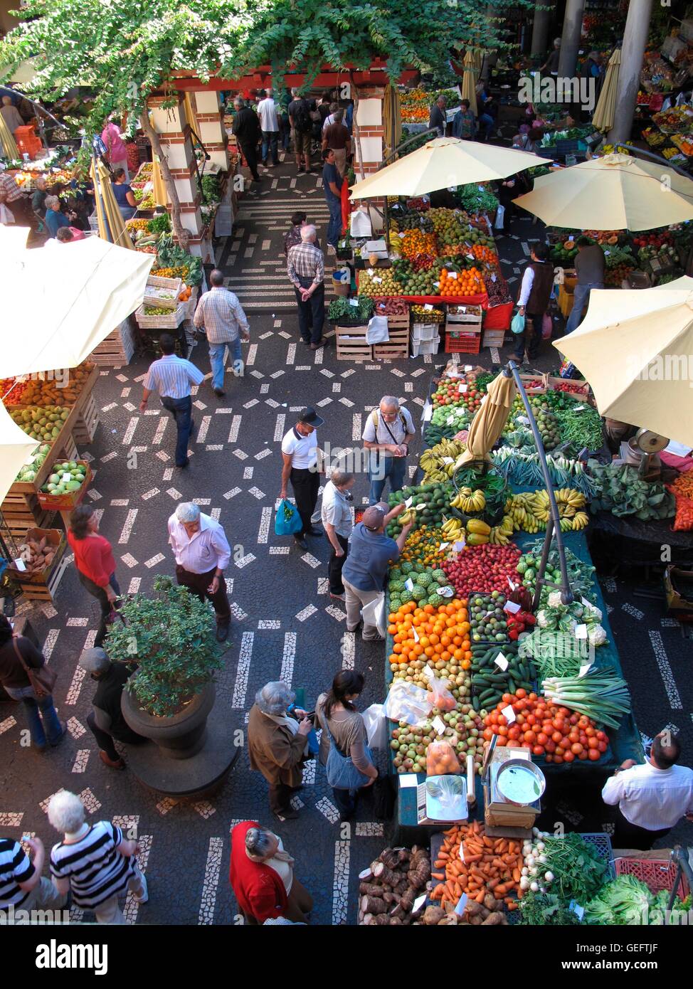 Mercado dos Lavradores, Funchal, Madeira Foto Stock
