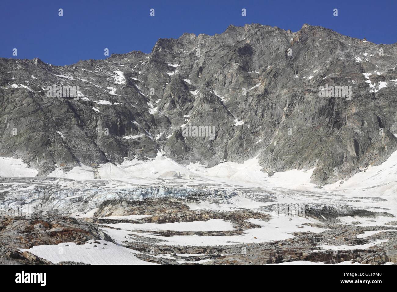 Grosser Loeffler, Loefflerkees, Alpi della Zillertal Foto Stock