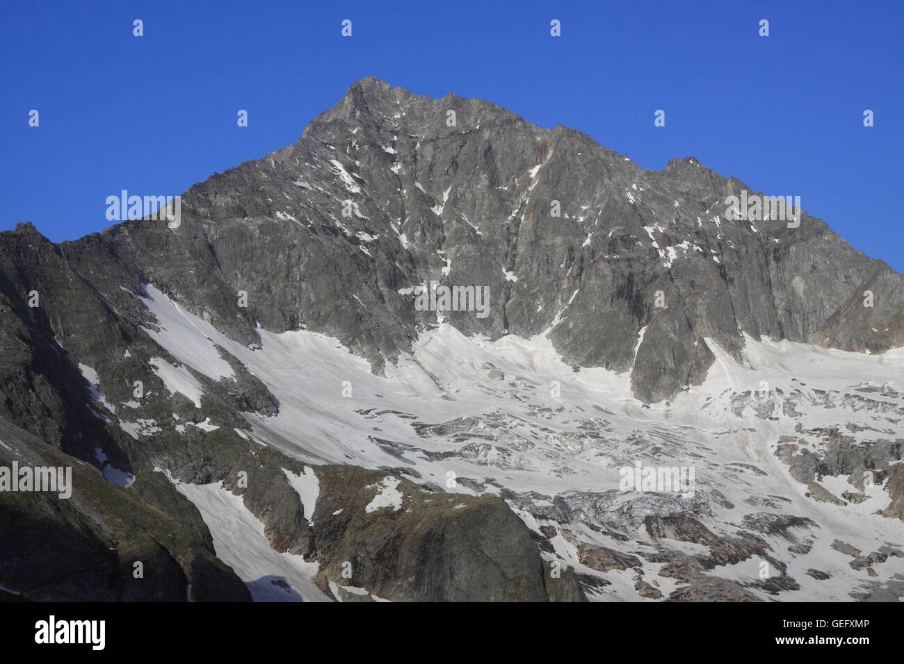 Grosser Loeffler, Loefflerkees, Alpi della Zillertal Foto Stock