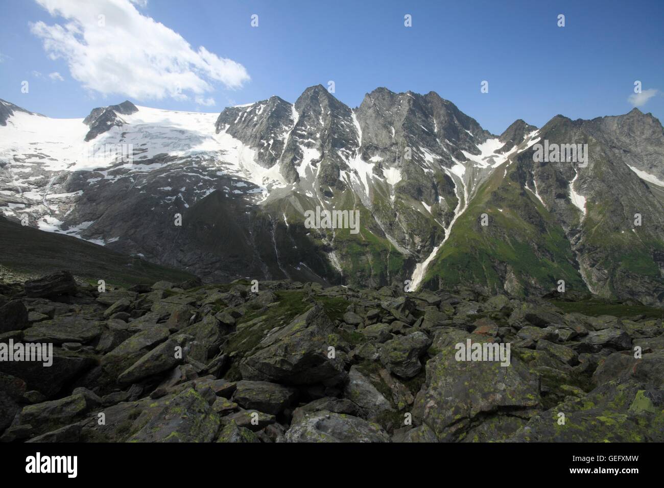 Floitenkees, Alpi della Zillertal Foto Stock