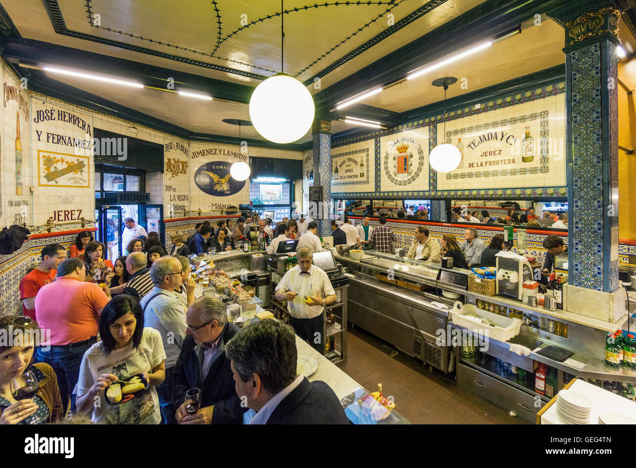 Tapaz Bar a Bilbao, Paesi Baschi Foto Stock