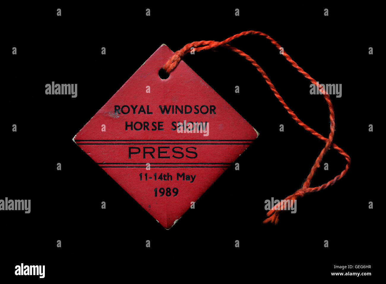 Royal Windsor Horse Show 11-14maggio 1989 premere la scheda. Foto Stock