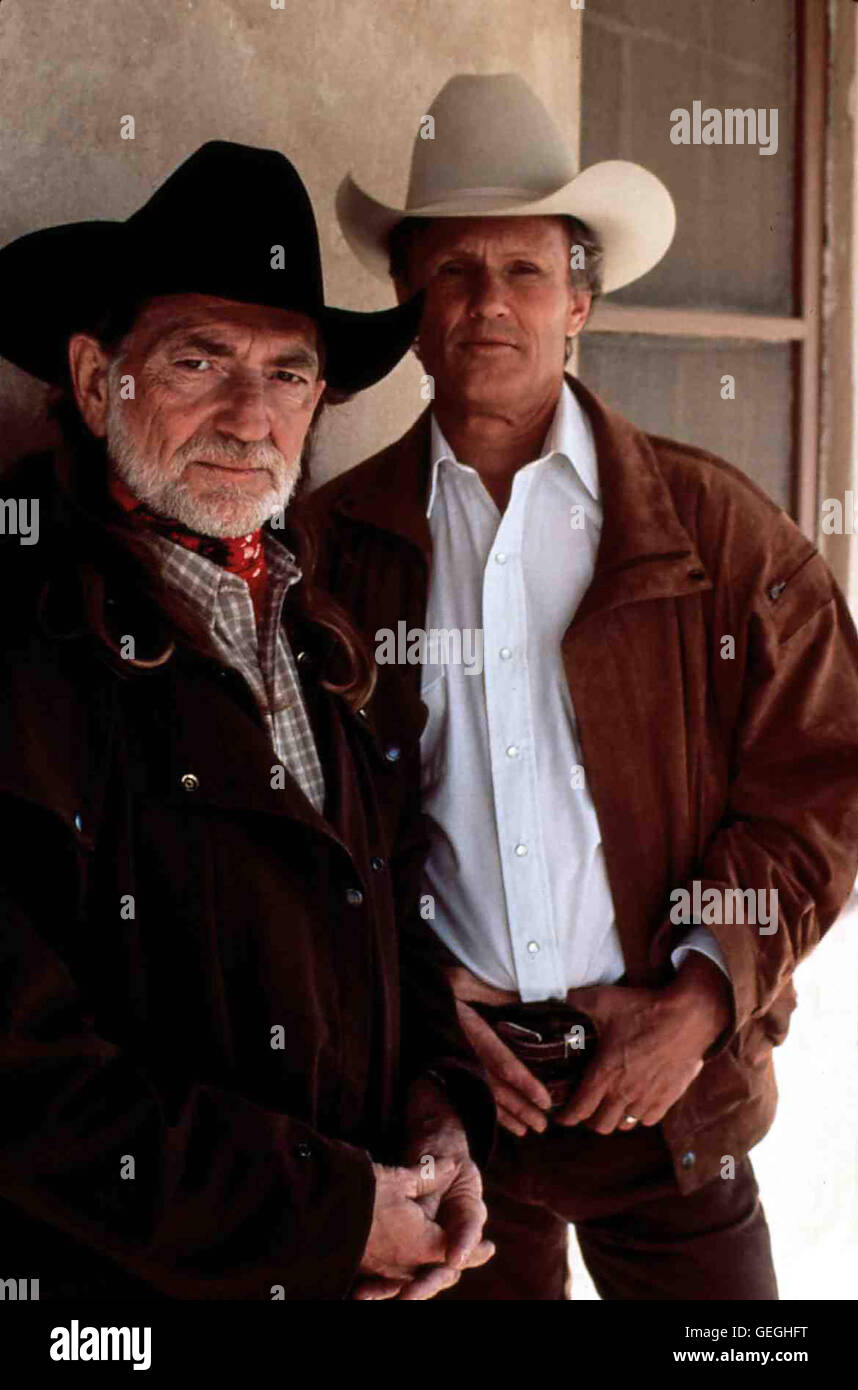 Willie Nelson, Kris Kristofferson Texas Ranger ''Rip'' Metcalf (Kris Kristofferson,r) und' der listige Safeknacker Billy Roy Barker (Willie Nelson,l) bilden wieder ein Team. Diesmal, um die Unschuld von Rips Freund zu beweisen, der einen Mord begangen hab Foto Stock