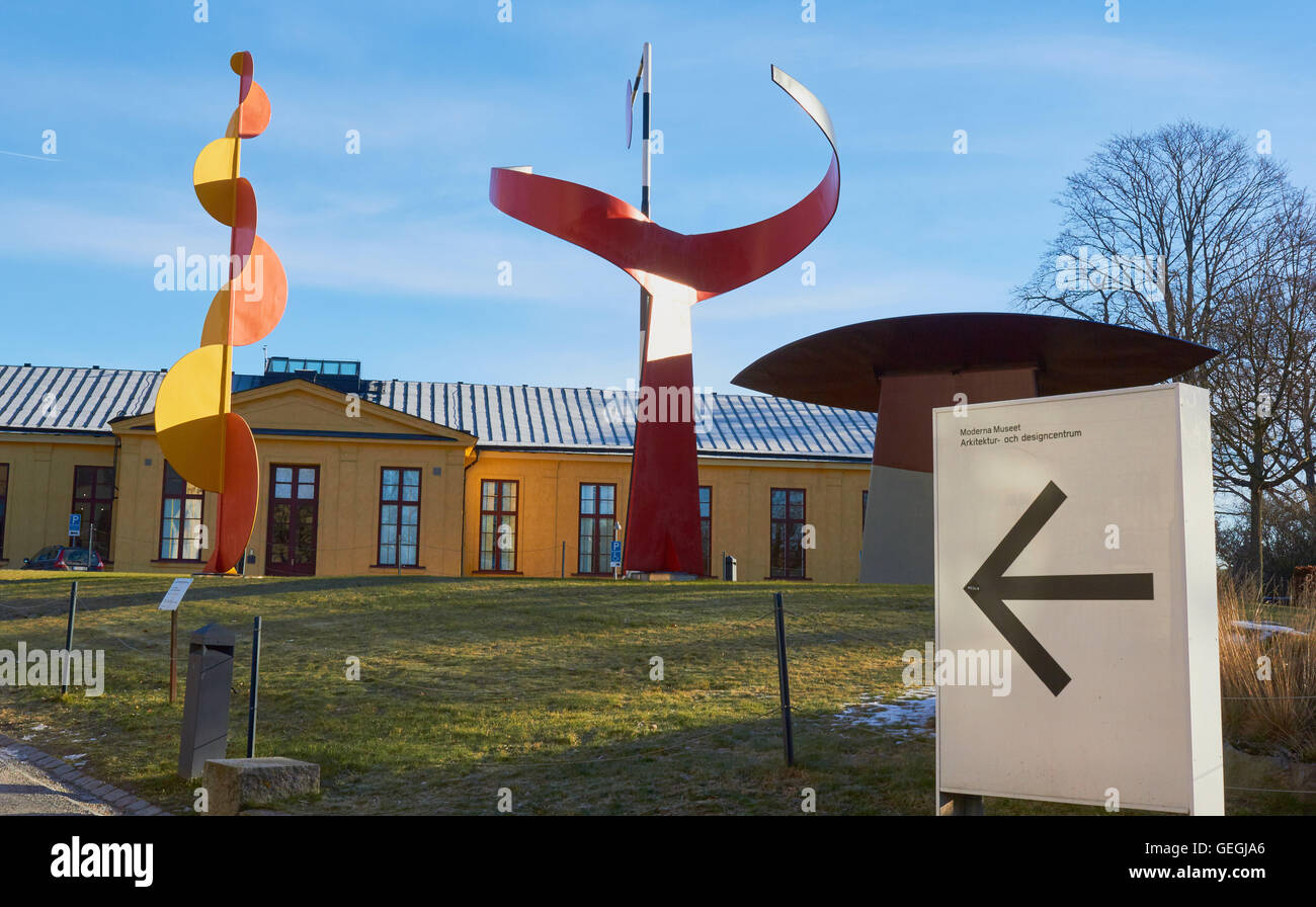 I quattro elementi di Alexander Calder, Moderna Museet aperto (1958) (Museo di Arte Moderna) Skeppsholmen Stoccolma Svezia Scandinavia Foto Stock