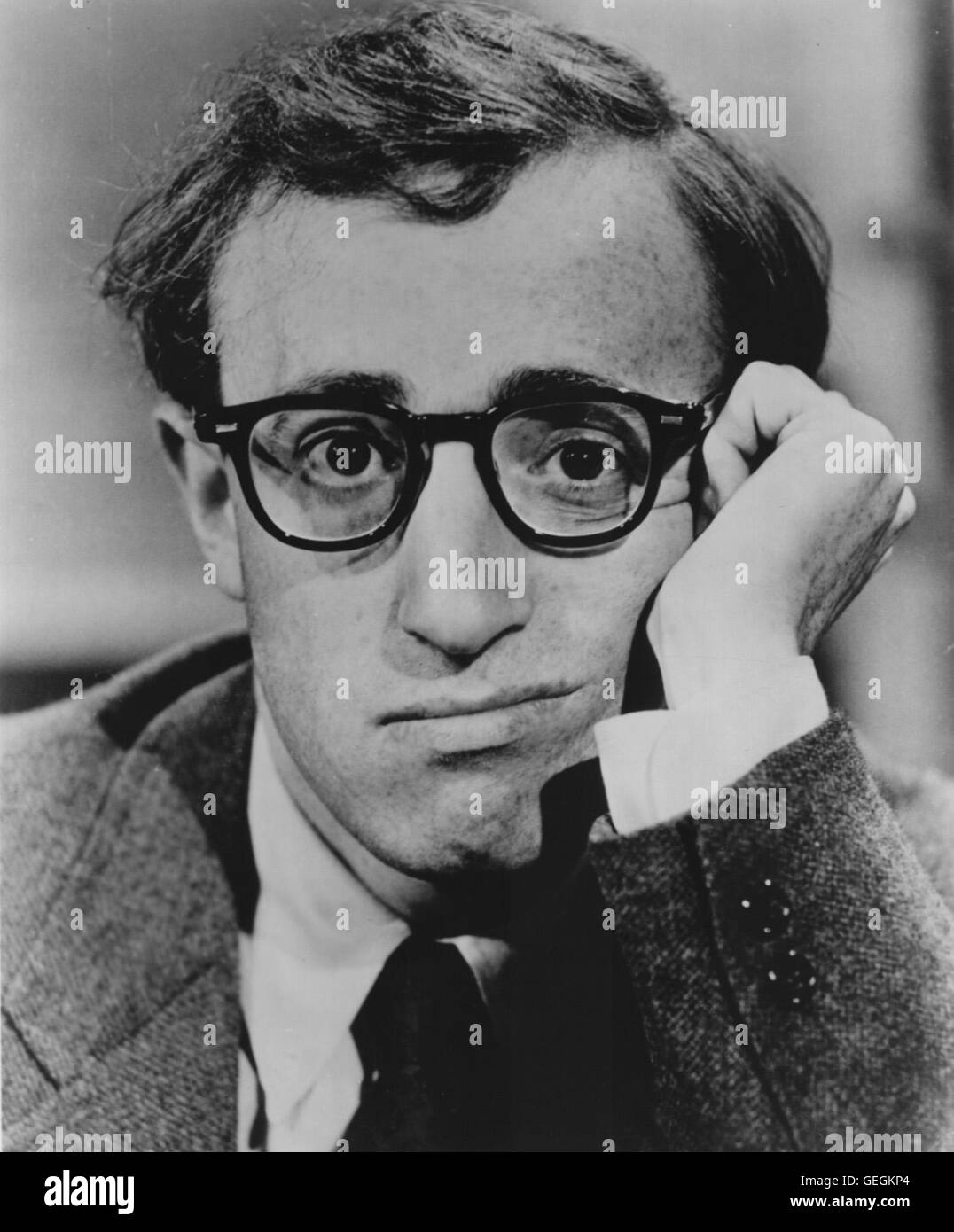 Woody Allen, ca. 1966, 1960s, Allen Woody, Brille, direttore cinematografico, Schauspieler, US-American, attore, regista, bicchieri, ritratto, Woody Allen Foto Stock