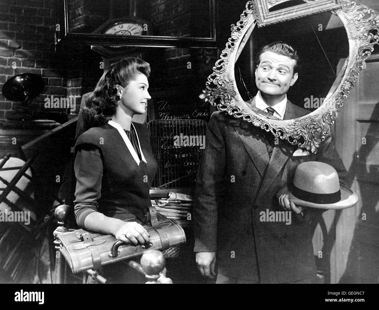 Caroline Brooks (Ester Williams), Steve Elliott (Red Skelton) *** Caption locale *** 1944, balneazione bellezza, Badende Venere Foto Stock