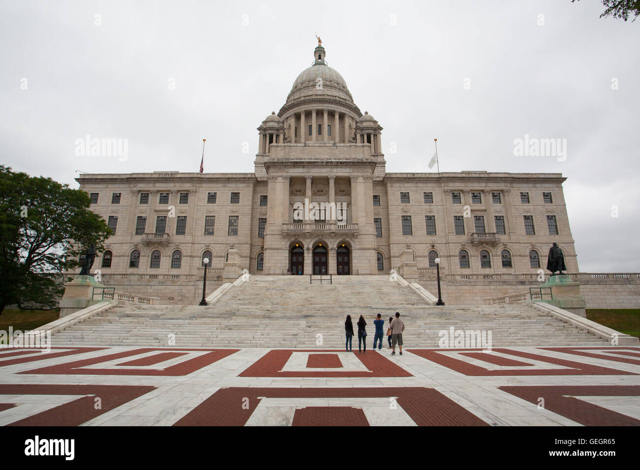PROVIDENCE, Rhode Island, Stati Uniti d'America - luglio 9,2016: il Rhode Island State House è il Campidoglio degli Stati Uniti stato di Rhode Island. Foto Stock