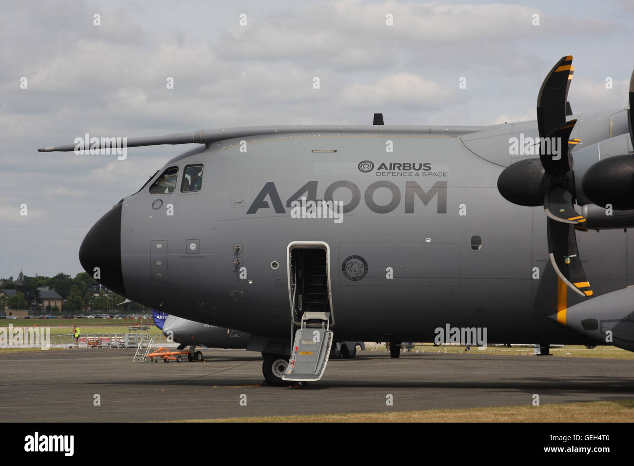 A400M militare piano di trasporto Foto Stock