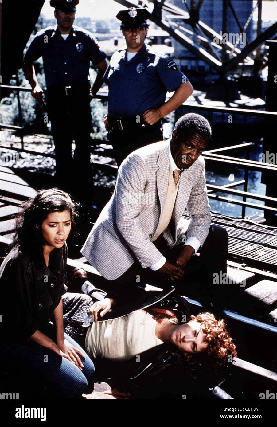 Tracy (Irene Cara,l), scarlatto (Tatum O'Neal) und Dr. Freeman (Mosè Gunn). *** Caption locale *** 1984, taluni furia, In der Hitze Von New York Foto Stock