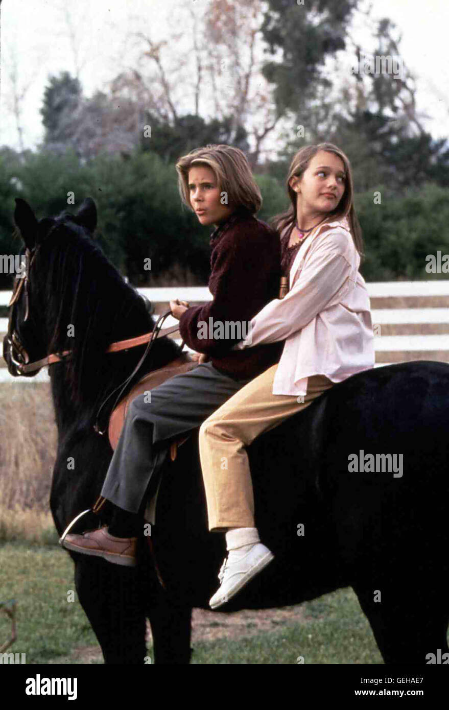 Danny (Erik von Detten), Anna (Elisabeth Moss) *** Caption locale *** 1994, ESC di Witch Mountain, Himmlische Geschwister Foto Stock