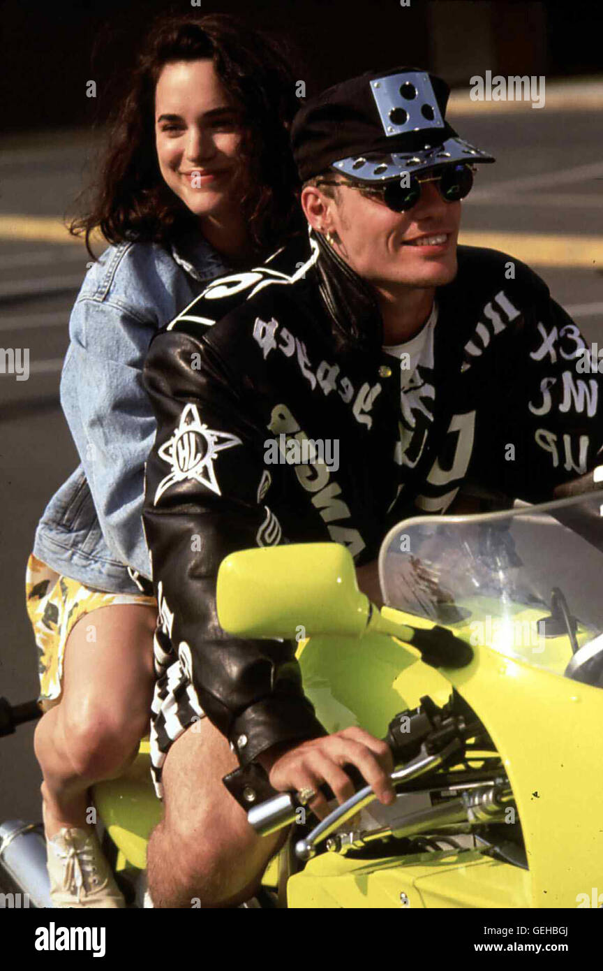 Kristin Minter, gelato alla vaniglia Der freiheitsliebende Johnny (gelato alla vaniglia) lernt in einem Städtchen kalifornischen Kathy (Kristin Minter) kennen. *** Caption locale *** 1991, Cool come ghiaccio, Cool come ghiaccio Foto Stock