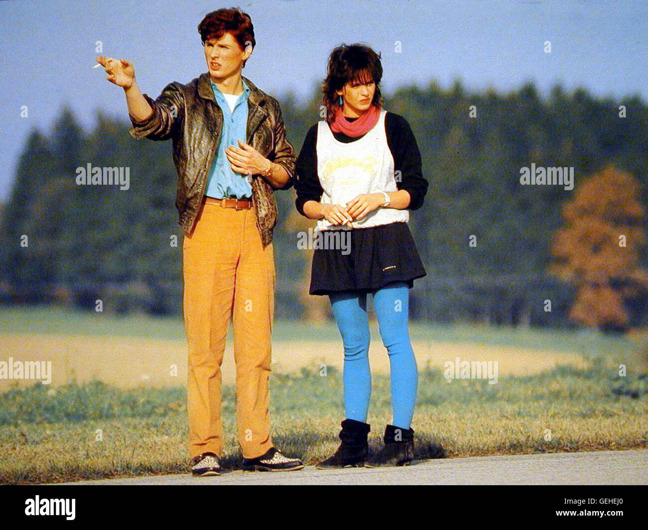 Markus, Nena.Caption locale *** 1982, 1980er, degli anni ottanta, moda, cinema, Gib Gas - Ich sarà Spaß, modalità, Musik, Neue Deutsche Welle, Schlager, Sänger, Sängerin, Gib Gas - Ich Spass sarà Foto Stock