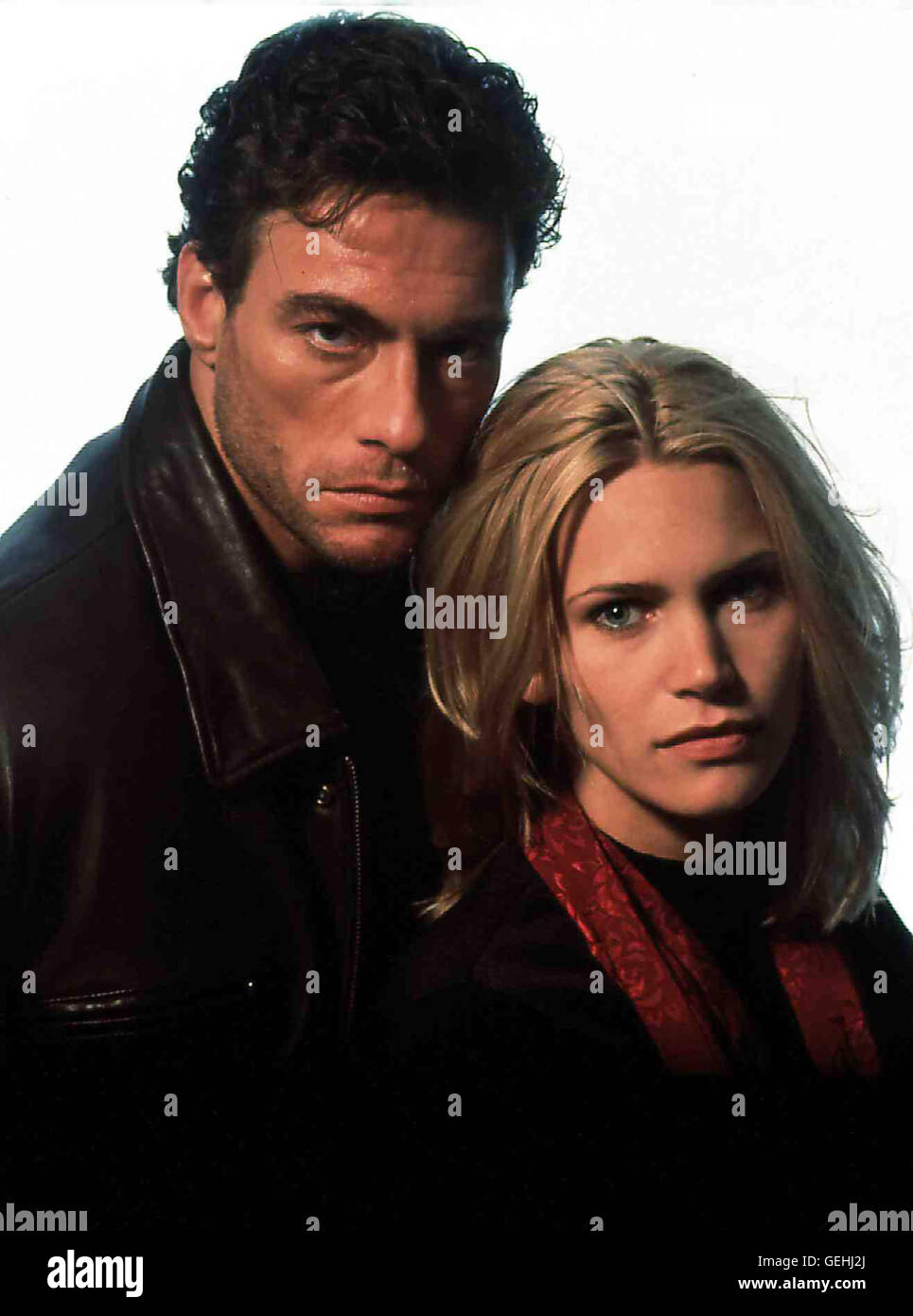 Jean Claude Van Damme, Natasha Henstridge.Caption locale *** 1996, massimo rischio, rischio massimo Foto Stock