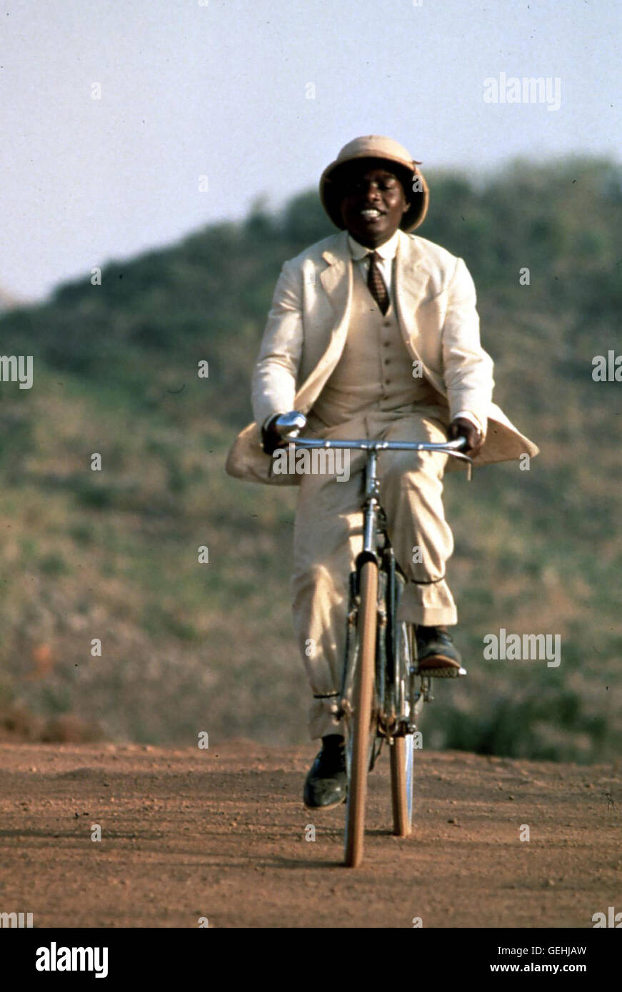 Maynard Eziashi il sig. Johnson (Maynard Eziashi) weiss einen Ausweg... *** Caption locale *** 1991, Mister Johnson, il Sig. Johnson Foto Stock
