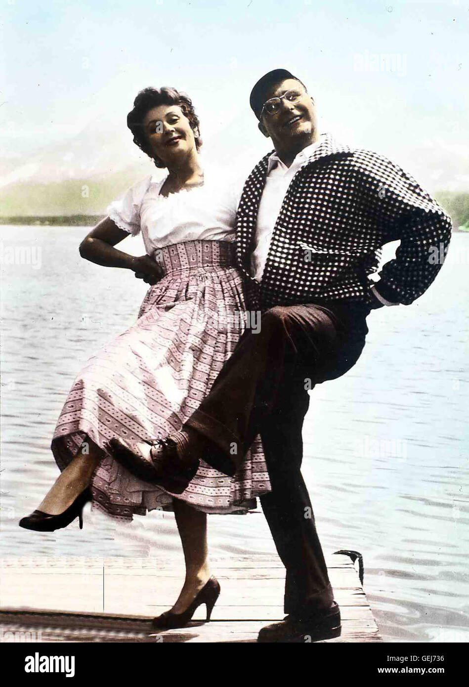 Elfi Pertramer, Walter Gross.Caption locale *** 1957, Prinzessin Von St. Wolfgang, Die, Die Prinzessin Von san Wolfgang Foto Stock