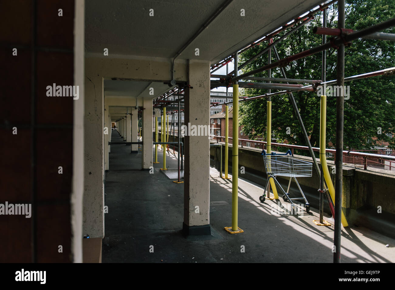 Rigenerazione e lavori di costruzione di Aylesbury Station Wagon a sud-est di Londra Foto Stock