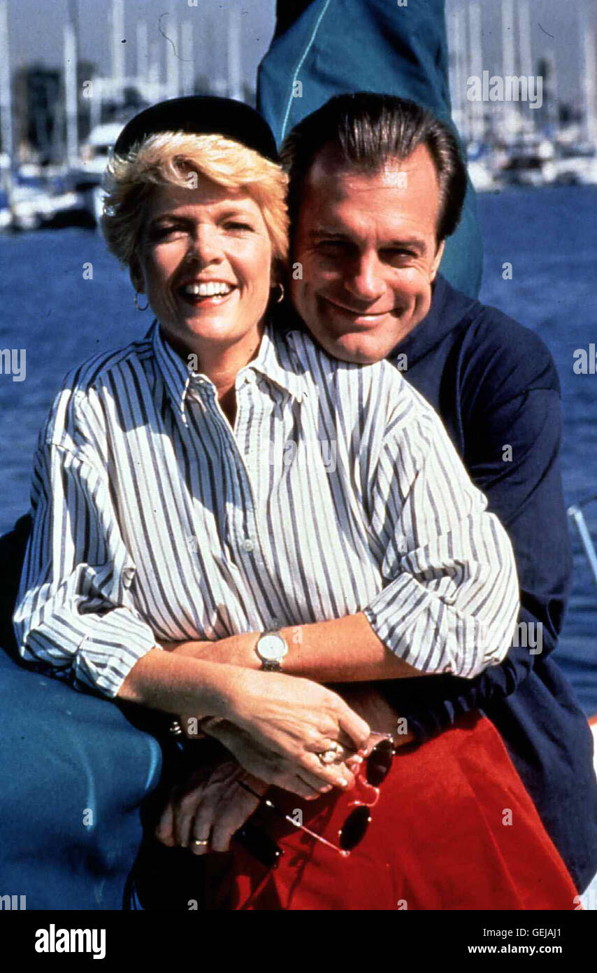 Betty Broderick (Meredith Baxter), Dan Broderick (Stephen Collins) Die wahre Geschichte einer Frau die von ihrem Mann verlassen wird - und sich raecht. *** Caption locale *** 1992, 1990er, degli anni novanta, pellicola, fino all assassinio fare parte di noi, Bis Das Ein Mord Uns Scheidet Foto Stock