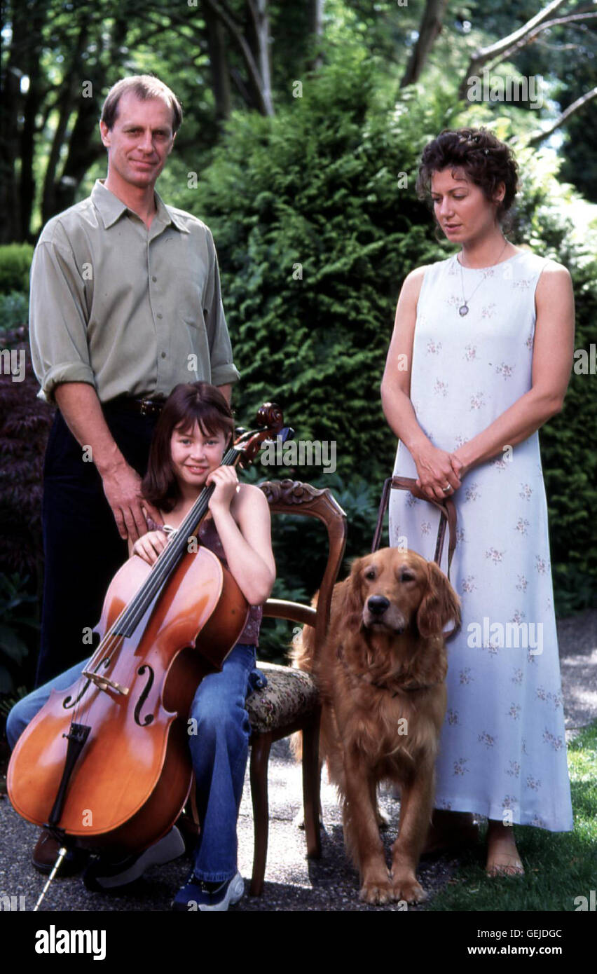 Keith Carradine, Alexandra Purvis, Amy Grant Maryann (Amy Grant, l) verbringt ihre Freizeit am liebsten mit ihrem Hund, ihrem verwitweten Nachbarn Oliver (Keith Carradine) und dessen Tochter Tina (Alexandra Purvis). *** Caption locale *** 1999, brani da Foto Stock