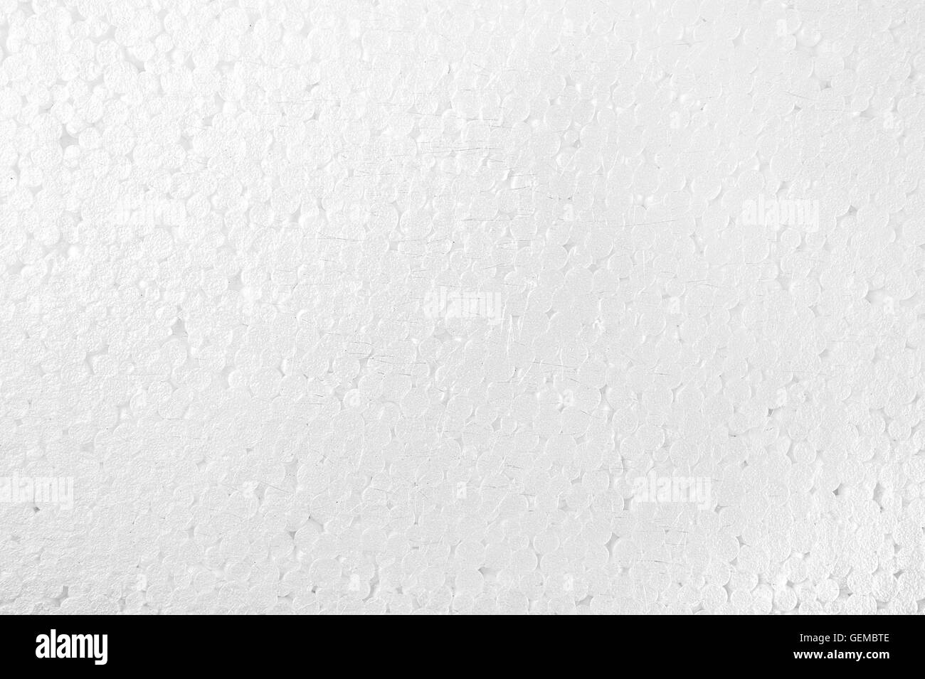 Closeup schiuma bianca con scratch sfondo texture Foto Stock