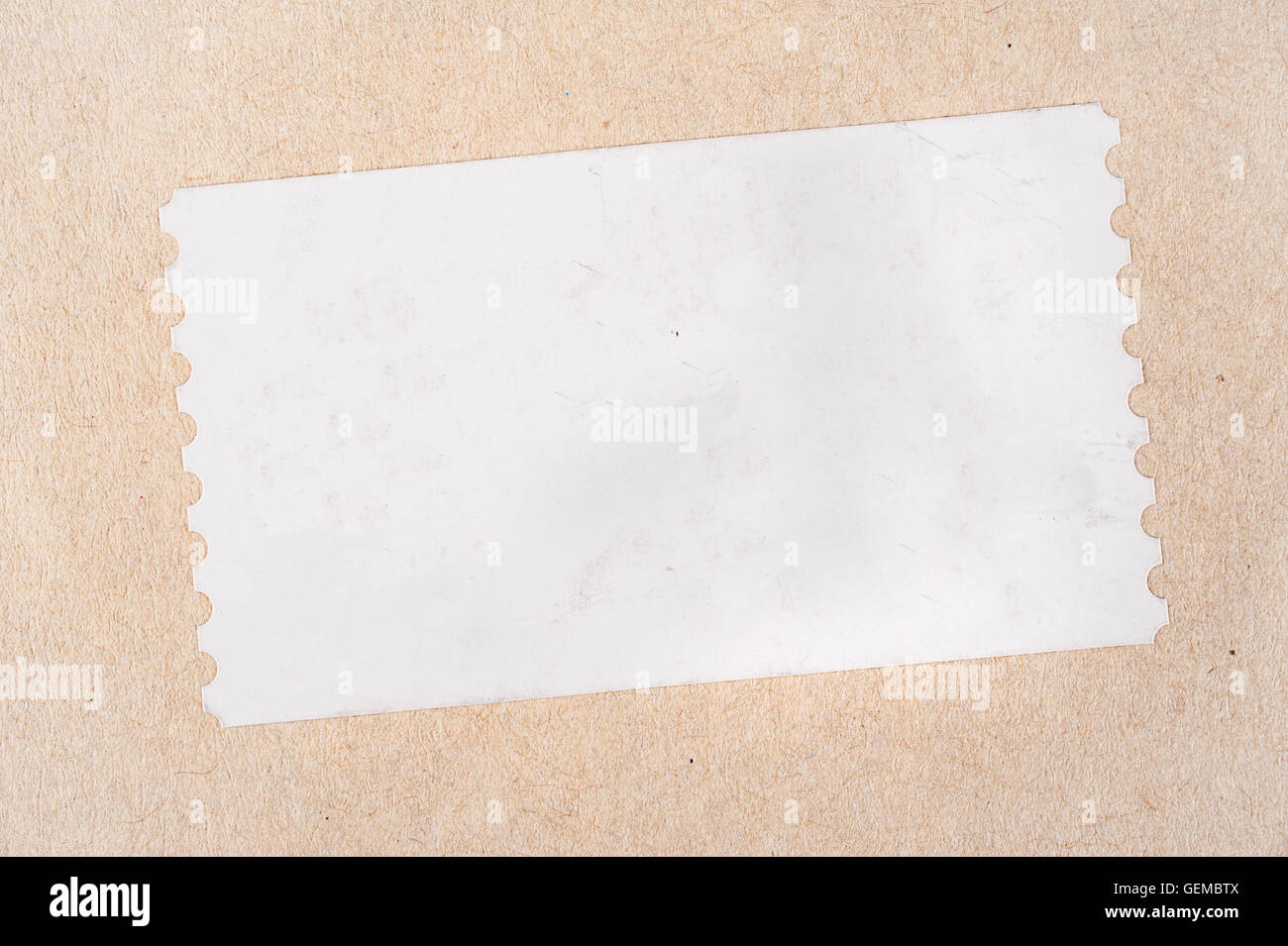 Texture astratta di luce carta riciclata marrone con timbro vuoto Foto Stock