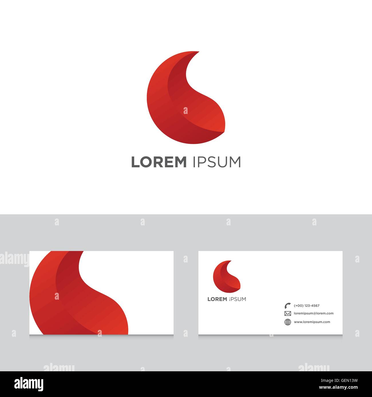 Icona Logo elementi di progettazione business card template illustrazione vettoriale Illustrazione Vettoriale