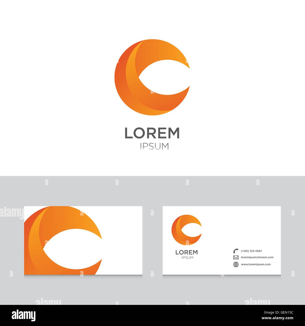 Icona Logo elementi di progettazione business card template illustrazione vettoriale Illustrazione Vettoriale