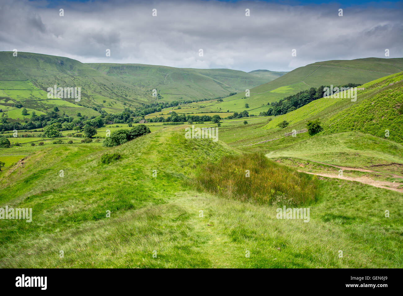 Parco nazionale di ,edale hope valley Inghilterra Foto Stock