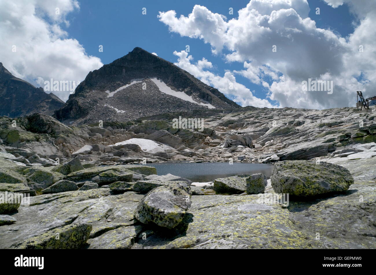 Geografia / viaggi, Austria, Salisburgo, Eissee, ghiacciaio, Medelzkopf, Glockner Gruppo, parco nazionale "Hohe Tauern', Salzburg County, Foto Stock