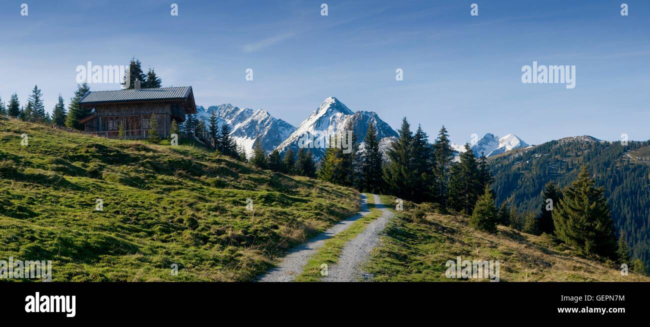 Geografia / viaggi, Austria, Salisburgo, Gabler, Gerlosspitze, Reichenspitze, Gerlosplatte, Alpi della Zillertal, Foto Stock