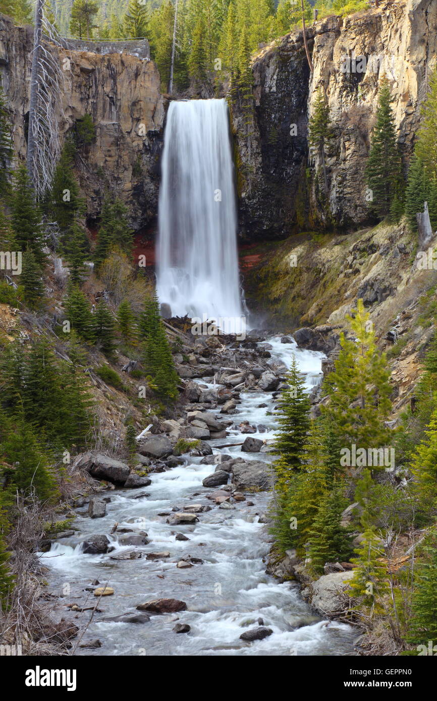 Geografia / viaggi, USA, Oregon, Tumalo Falls, vicino a piegare, Foto Stock