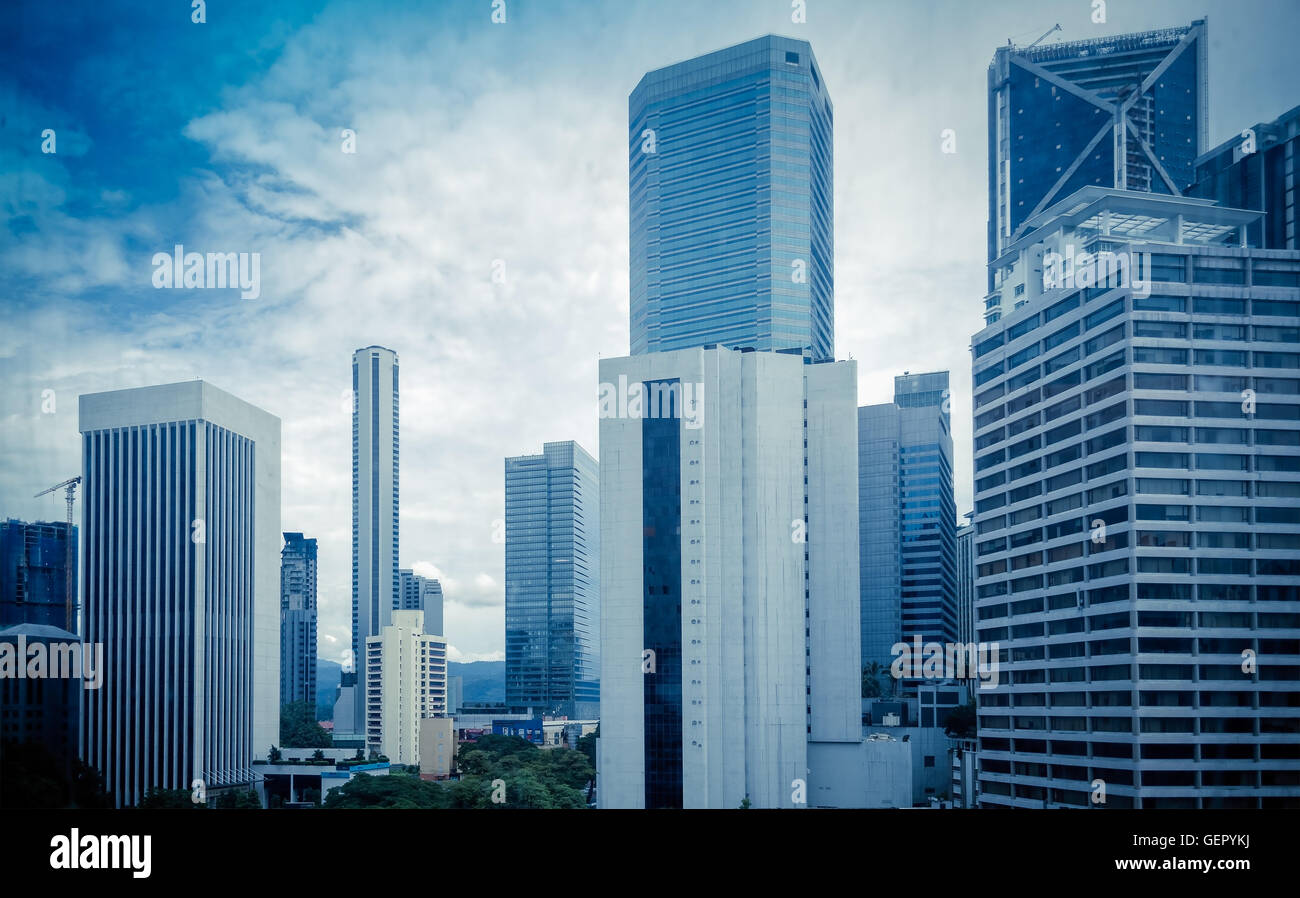 Skyline di Singapore Foto Stock