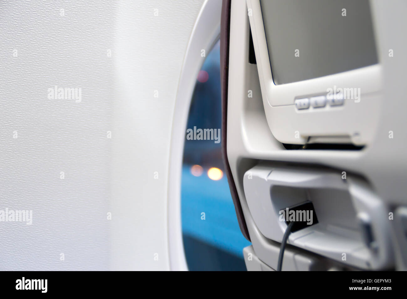 Il volo della parte posteriore del sedile Foto Stock