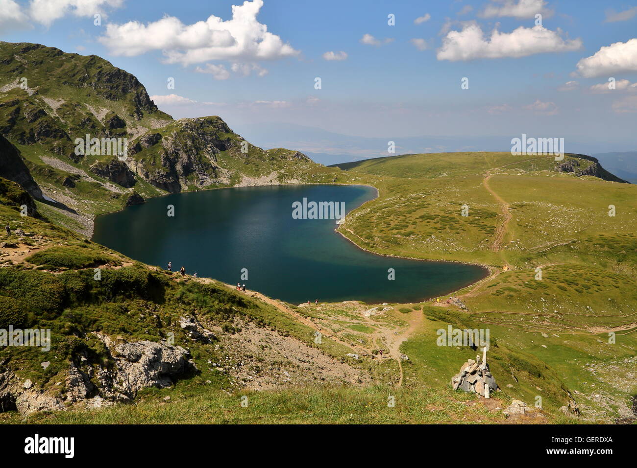 I sette laghi di Rila montagne, Bulgaria Foto Stock